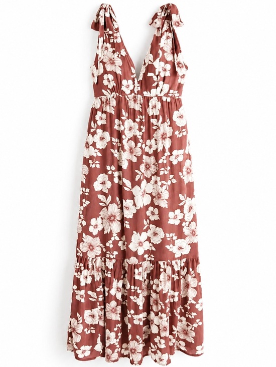 Abercrombie & Fitch Dresses & Skirts - Abercrombie & Fitch Tie-Strap Floral Maxi Dress